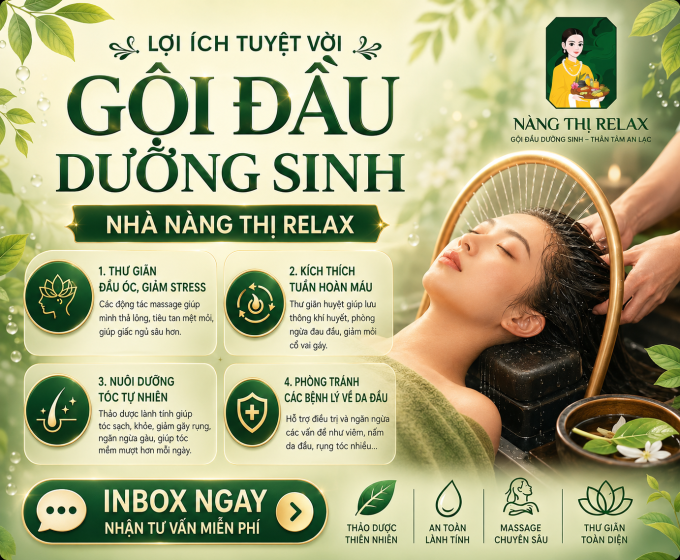 Trải Nghiệm Gội Đầu Thư Giãn Tân Phú Tại Nàng Thị Relax